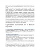Legislación Ambiental en el Estado Español