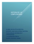 HISTORIA DE LAS COMPUTADORAS
