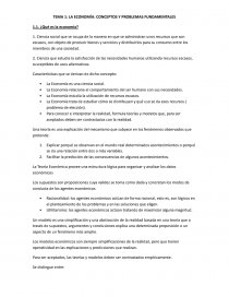 LA ECONOMÍA: CONCEPTOS Y PROBLEMAS FUNDAMENTALES. Página 1