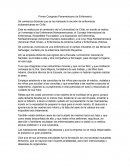 Primer congreso panamericano de enfermeria