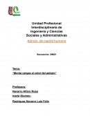 Monta cargas el color del peligro