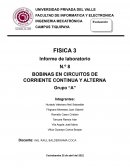 BOBINAS EN CIRCUITOS DE CORRIENTE CONTINUA Y ALTERNA