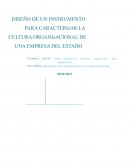 Diseño de un instrumento que permite caracterizar la cultura organizacional
