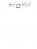 Importància del cas de H.M. en el coneixement del funcionament de la memòria