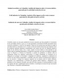 Industria aurífera en Colombia Análisis del impacto sobre el recurso hídrico generado por la actividad extractiva de oro