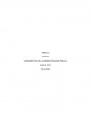 FUNDAMENTOS DE LA ADMINISTRACION PÚBLICA