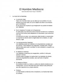 El Hombre Mediocre. Página 1