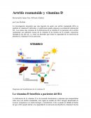 Artritis Reumatoide y Vit D