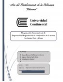 Negociación Internacional de Importación/Exportación de camionetas de la marca Ford entre Perú y China