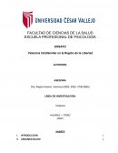 Violencia Intrafamiliar en la Región de la Libertad