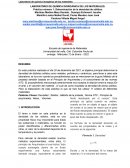 LABORATORIO DE QUÍMICA INORGÁNICA DE LOS MATERIALES. / Determinación de la densidad de sólidos