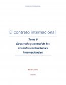 Desarrollo y control de los acuerdos contractuales internacionales