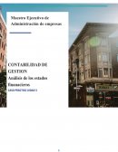 Proyecto aplicacion: análisis de los estados financieros