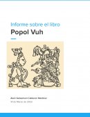 Informe de libro sobre el popol vuh