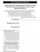 Recomendaciones para Tx en Stroke y TIA