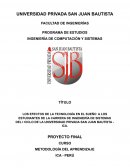 EFECTOS DE LA TÉCNOLOGÍA EN EL SUEÑO