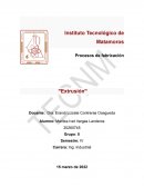Procesos de fabricación ꞌꞌExtrusiónꞌꞌ