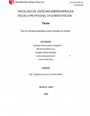 Plan de marketing estratégico sobre Helados de cócteles