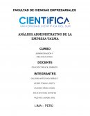 ANÁLISIS ADMINISTRATIVO DE LA EMPRESA TALMA