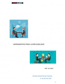HERRAMIENTAS PARA LA EMPLEABILIDAD. Página 1