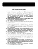 HIGIENE INDUSTRIAL: CLASE 1