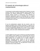Impacto de la tecnología sobre el medioambiente