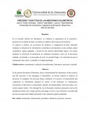 PRECISIÓN Y EXACTITUD DE LAS MEDICIONES VOLUMÉTRICAS