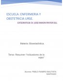 Resumen Bioestadistica Indicadores de la vejez