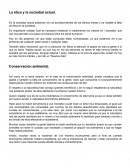 Etica y sociedad actual