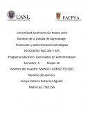 Planeación y administración estratégica