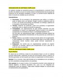 Organización de sistemas complejos