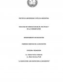 La educación, una invitación al encuentro