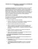 PROCESO DE LA PLANEACIÓN DE LA AUDITORIA DE LA INFORMACIÓN FINANCIERA HISTÓRICA