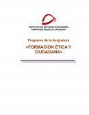 FORMACIÓN ÉTICA Y CIUDADANA