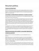 Resumen política