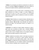 Estetica Vocabulario