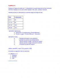 Ejercicios MENUS - ACUMULADORES-CONTADORES. Página 1