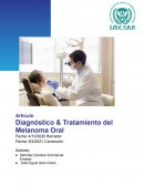 Diagnóstico & Tratamiento del Melanoma Oral