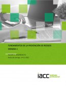 Fundamentos de la prevención de riesgo