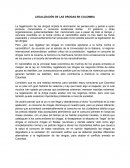 LEGALIZACIÓN DE LAS DROGAS EN COLOMBIA