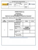 PETS cambio de alternador