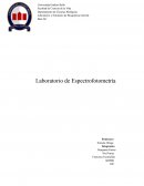 Laboratorio de Espectrofotometría