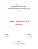 Génesis y Evolución de la Sociedad