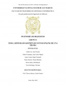 SISTEMA DE GESTIÓN DE VENTAS ONLINE DE UNA TIENDA