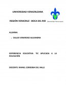 EXPERIENCIA EDUCATIVA: TIC APLICADA A LA EDUCACIÒN
