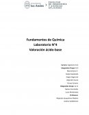 Laboratorio N°4 Valoración ácido-base