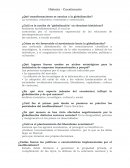 Historia Cuestionario globalización