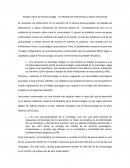 Ensayo Crítico de Psicooncología - Un Modelo de Intervención y Apoyo Psicosocial