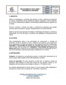 PROCEDIMIENTO PARA ARME Y DESARME DE ANDAMIOS