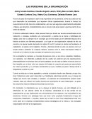 LAS PERSONAS EN LA ORGANIZACIÓN